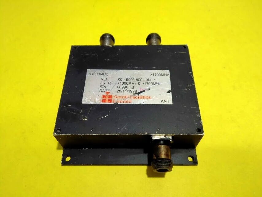 Aerial Facilities Limited Ref. XC-900/1800-3N Freq 1000MHz & 1700MHz