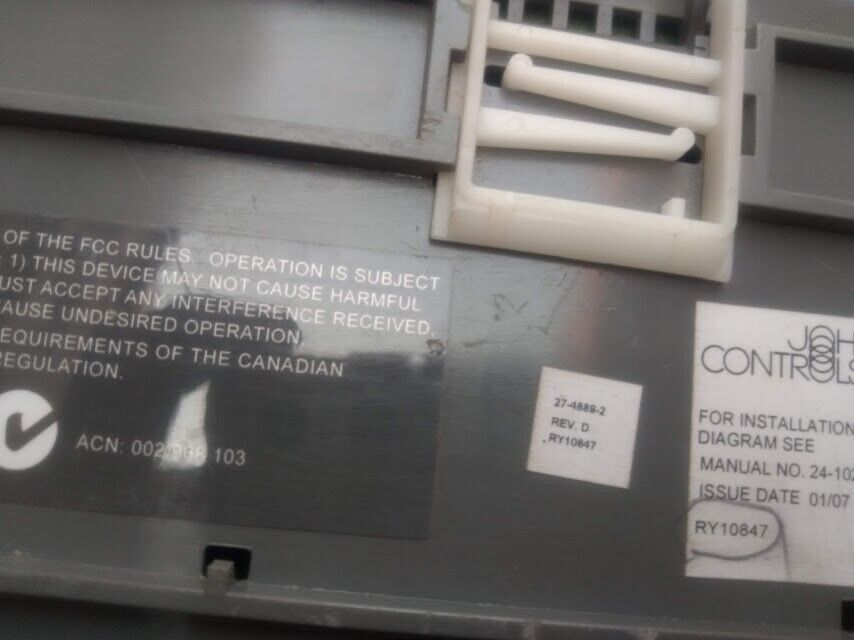 Johnson Controls S300-DIN-RDR2S 27-4889-2 Rev D Cardkey RDR2S Door Interface Ter - Image 7