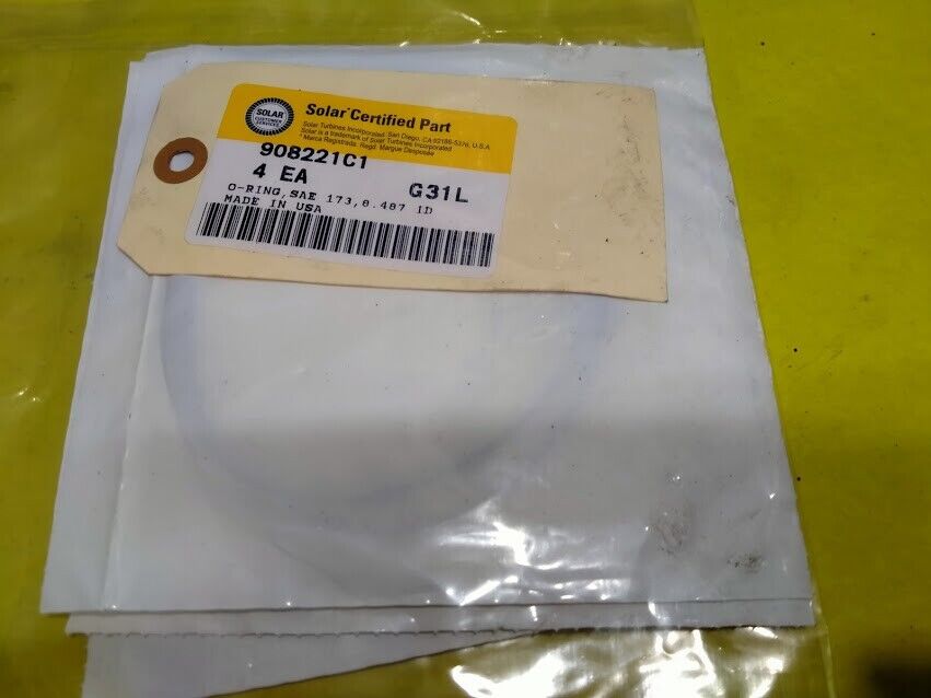 Solar turbines O-Ring 908221c1 MIL-R-83248C T1 CL1 Parco O-Rings lot of 4 New - Image 2