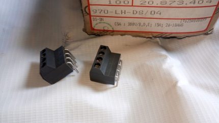 Weco 970-LH-DS/04 terminal block pcb mount 5.00 mm (0.197 in) Spacing