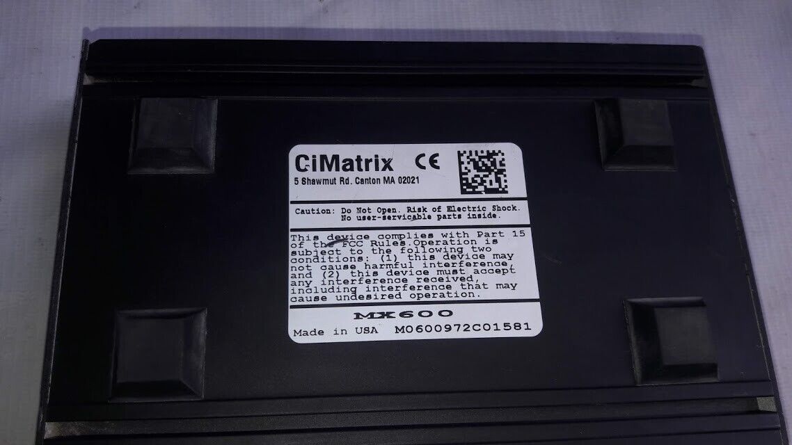 RVSI CiMatrix MX600 Industrial Barcode Controller Data Matrix Reader MX-600 New - Image 4