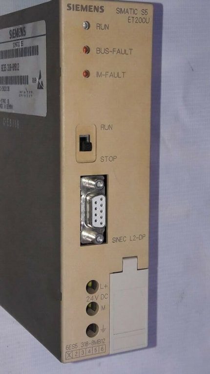 Siemens Simatic S5 ET200U 6ES5 318-8MB12 Programmabl Logic Controller E-Stand 01