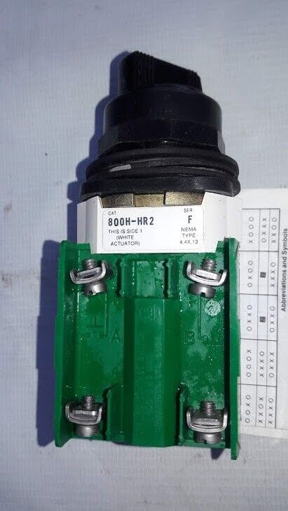 Allen-Bradley 800H-HR2 Ser F Selector Switch With 800T-XAP Ser F Contact Block - Image 3