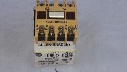 Allen-Bradley Bulletin 195-FA04 Ser A Type F Add On Contact Block 195FA04