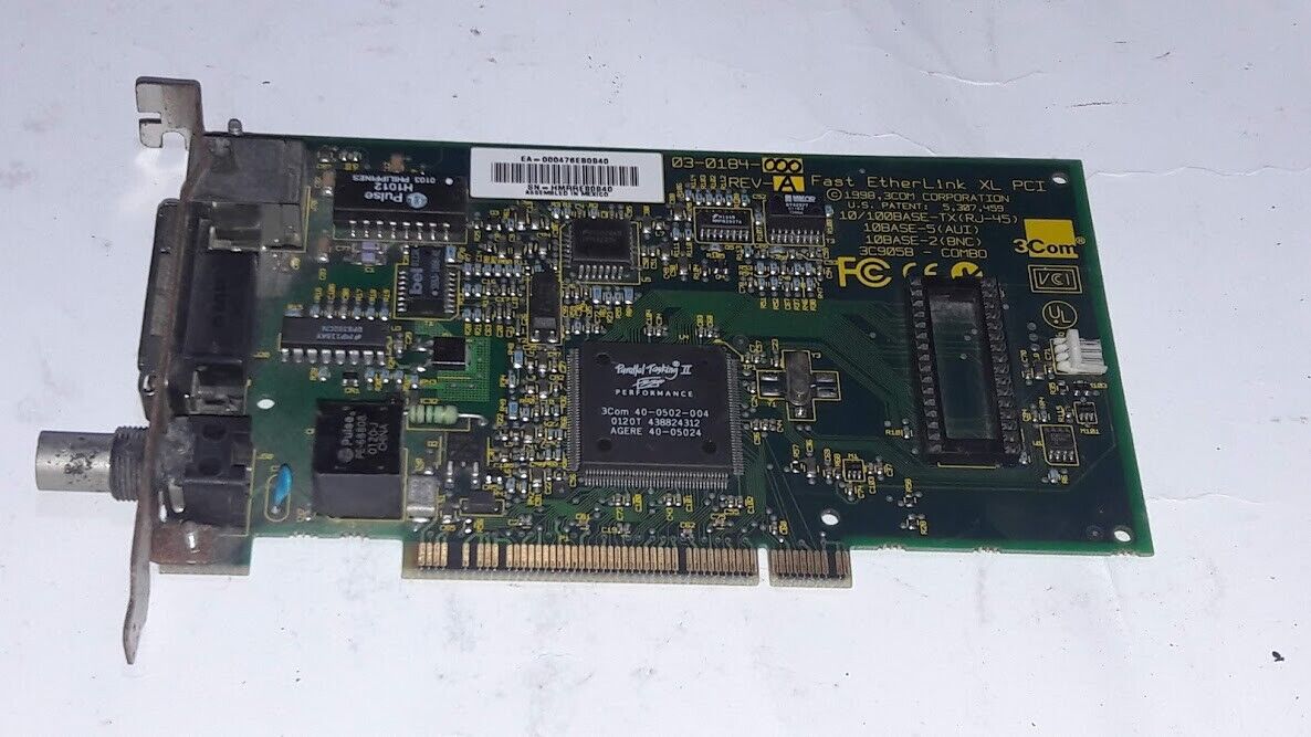 3Com 03-0184-000 Rev A Fast EtherLink Xl Pci Ethernet Card - Image 3