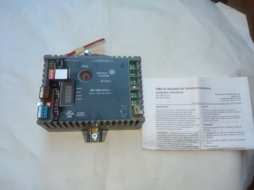 Johnson Controls Metasys MS-VMA1610-1 37-501-490 S/W Ver 5.3 Variable Air Volume - Image 3