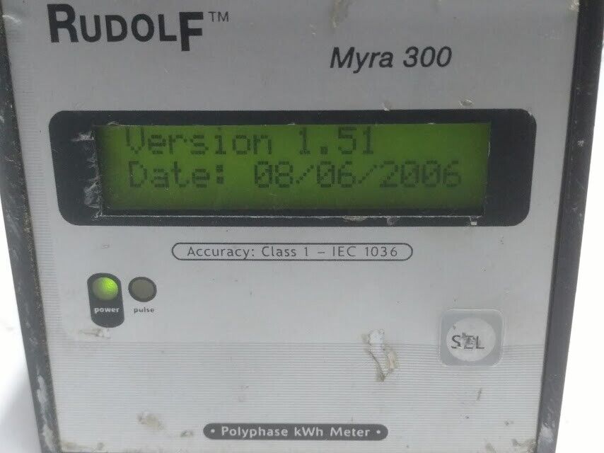 RudolF Myra 300 Version 1.51 Polyphase KWh Meter R-Myra-300 3P/4W 1kwh