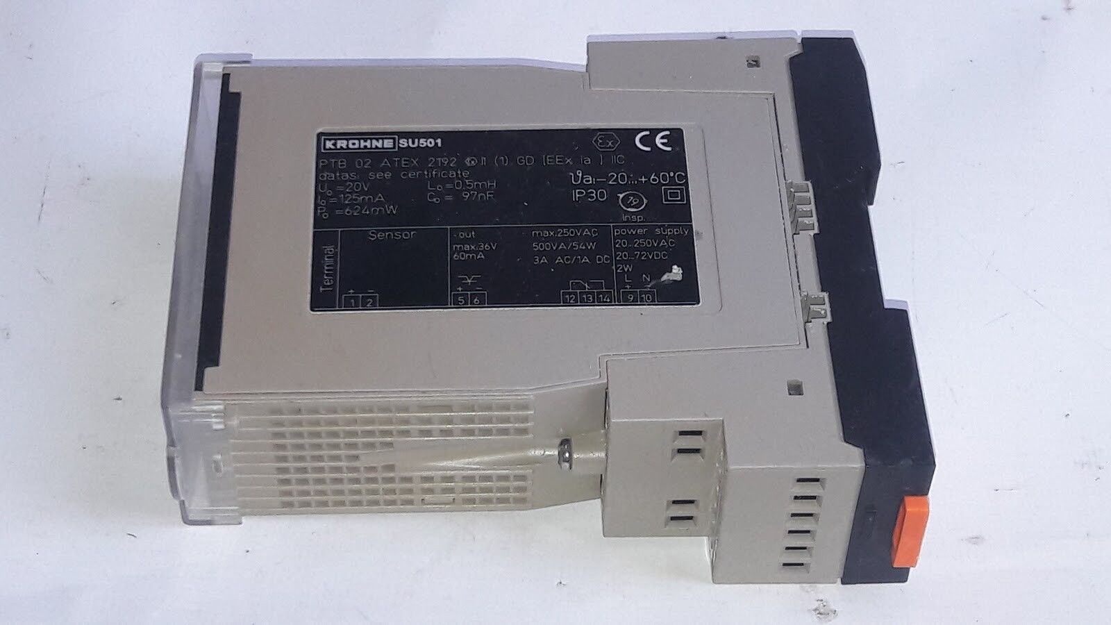 KROHNE SU501 Ex PTB 02 ATEX 2192 Transmitters and level Switches