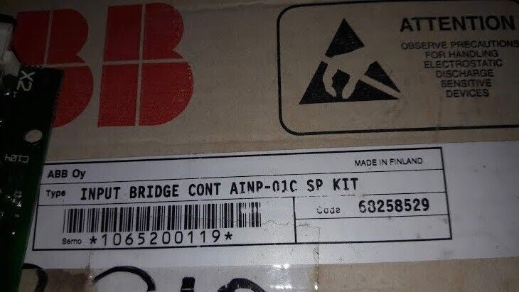 Asea Brown Boveri 64530267 D 1/2 Input Bridge Cont Ainp-01C SP Kit Board 6460565 - Image 4