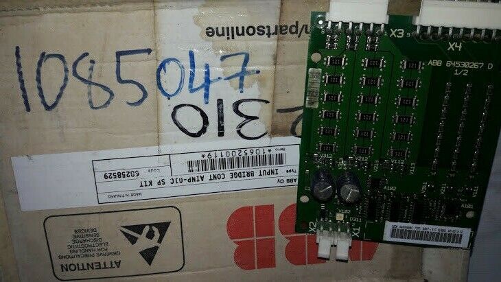 Asea Brown Boveri 64530267 D 1/2 Input Bridge Cont Ainp-01C SP Kit Board 6460565