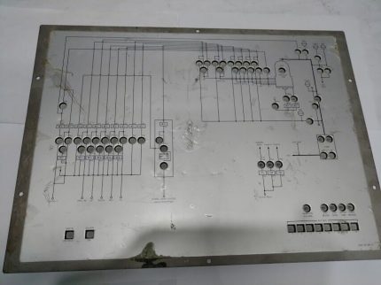 Tokyo Electron Tohoku Ltd 3809221348 front gas flow chart panel 3809-221348