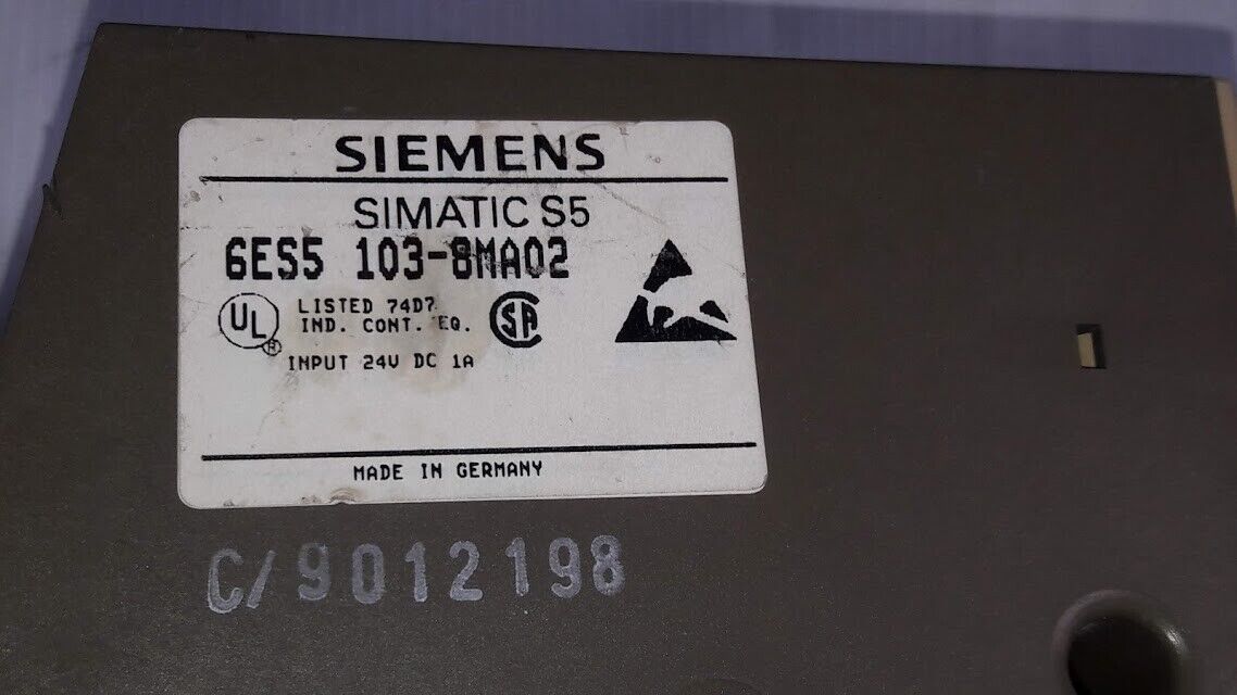 Siemens Simatic S5-100U CPU 103 6ES5 103-8MA02 Processor Module 6ES51038MA02 - Image 3