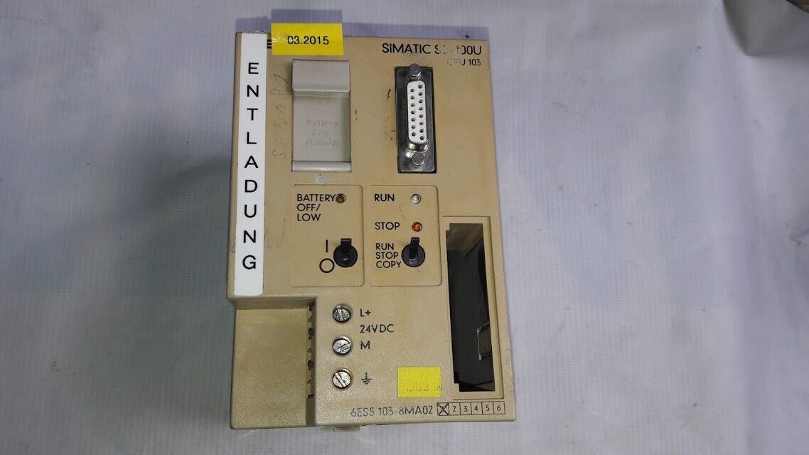 Siemens Simatic S5-100U CPU 103 6ES5 103-8MA02 Processor Module 6ES51038MA02