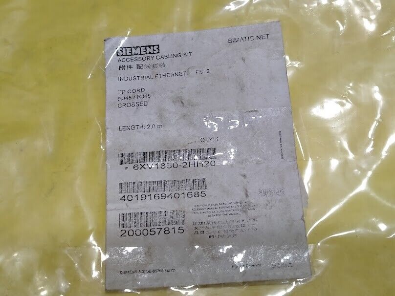 Siemens Industrial Ethernet Cable/2 Meters High-Speed Ethernet Cord 6XV1850 - Image 5