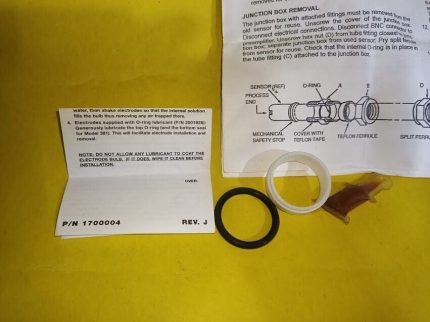 Rosemount 385+ and 385 sensor tube replacement fitting kit o-ring teflon ferrule