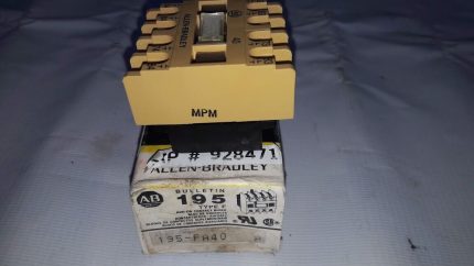 Allen-Bradley Bulletin 195-FA40 Ser A Type F Auxiliary Contact Block 195FA40