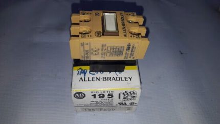 Allen-Bradley Bulletin 195-FA20 Ser A Type F Auxiliary Contact Block 195FA20