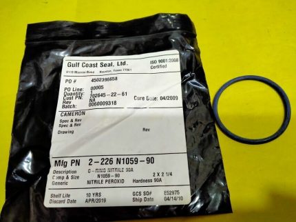 Cameron valves P/N 2-226 N1059-90 O-Ring Nitrile 90A Mfg. Parker seal New