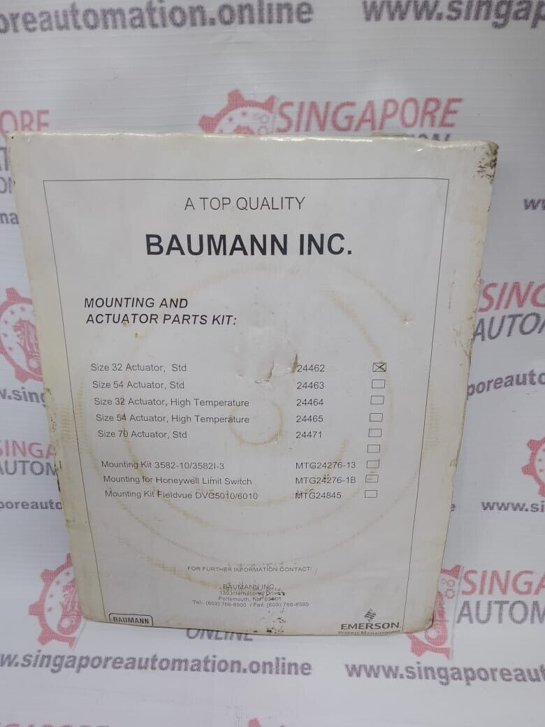 emerson / BAUMANN 24462 VALVE DIAPHRAGM/ACTUATOR KIT D585273 - Image 7
