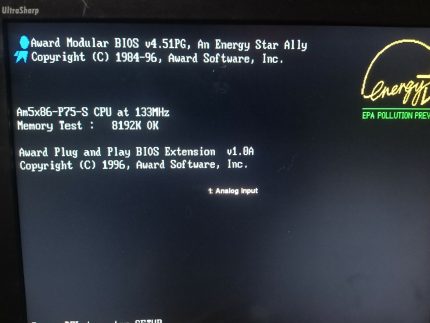 G486VPC 017693 Rev. C00 Am5x86-P75-S Intel Pentium I 75Mhz 8MB Ram PCI/ISA