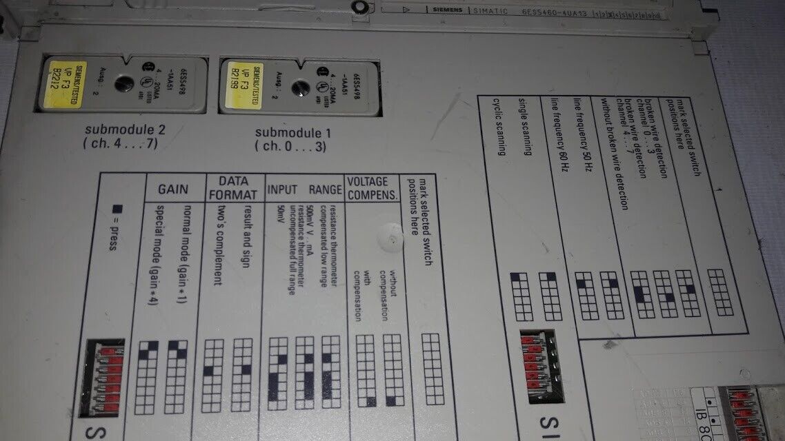 Siemens Simatic 6ES5460-4UA Analog Input Module 6ES54604UA 6ES5460-4UA13 - Image 3