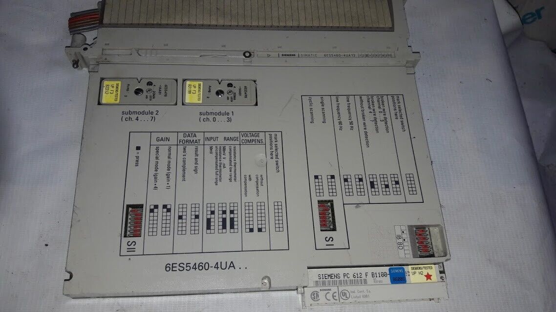 Siemens Simatic 6ES5460-4UA Analog Input Module 6ES54604UA 6ES5460-4UA13