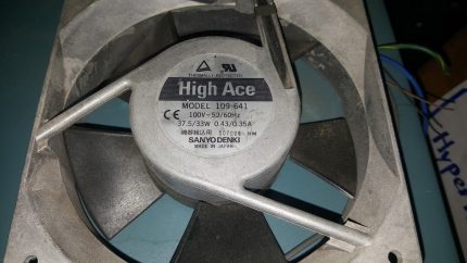 SANYO DENKI High Ace 109-641 100V 37.5/33W 0.43/0.35A Alarm Fan Assembly