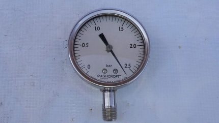 ASHCROFT 250-2990 A01 Type 1009 Industrial Duralife Gauge 2.5BR Size 2. 1/2