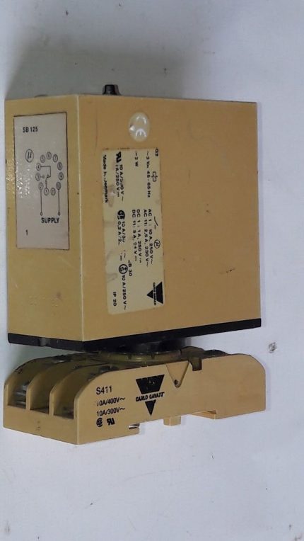 CARLO GAVAZZI SB 125 724 DELAY ON RELEASE DEENERGISATION WITH S411 BASE
