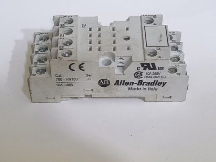 Allen-Bradley 700-HN103 Ser. C  relay socket 14 blade New