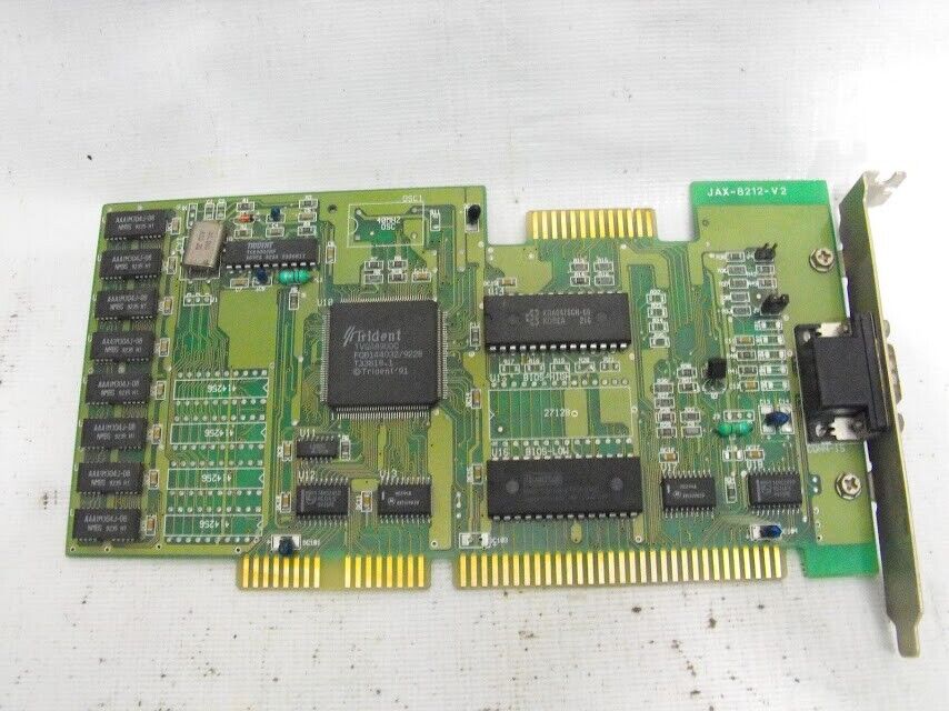 Trident Microsystms INC. JAX-8212-V2 TVGA BIOS C3.0 1024k ISA VGA Card - Image 6