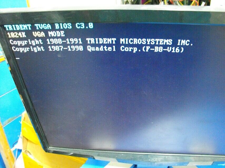 Trident Microsystms INC. JAX-8212-V2 TVGA BIOS C3.0 1024k ISA VGA Card
