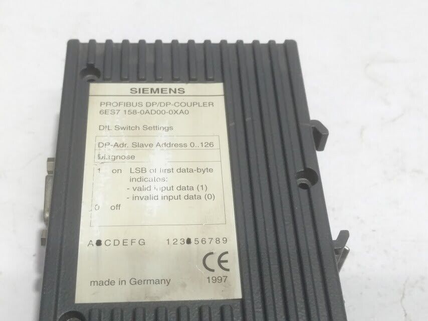 SIEMENS 6ES7158-0AD00-0XA0 Profibus DP/DP Coupler 6ES71580AD000XA0 - Image 3