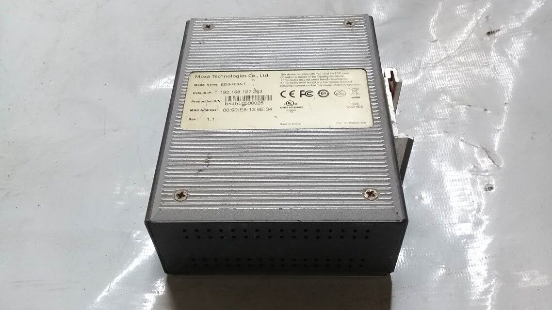 Moxa Technologies EDS-408A-T P/n 1201000001300 Rev 1.1 Ethernet Switch EDS408AT - Image 4