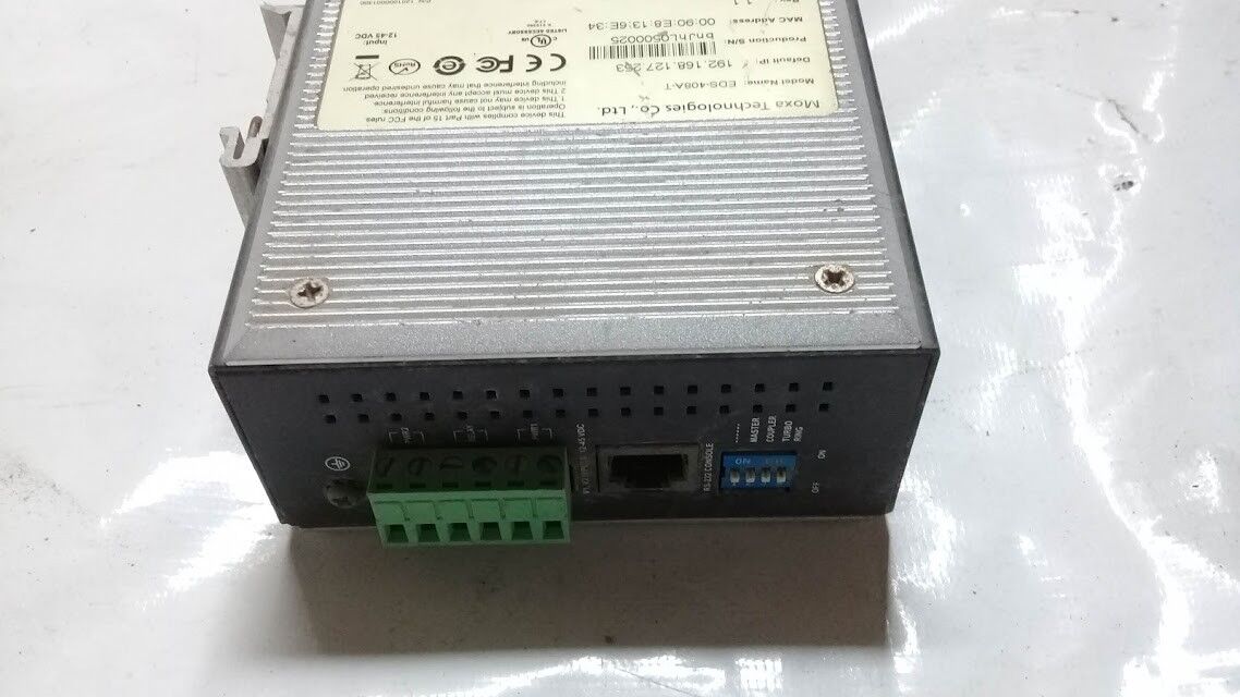 Moxa Technologies EDS-408A-T P/n 1201000001300 Rev 1.1 Ethernet Switch EDS408AT - Image 2