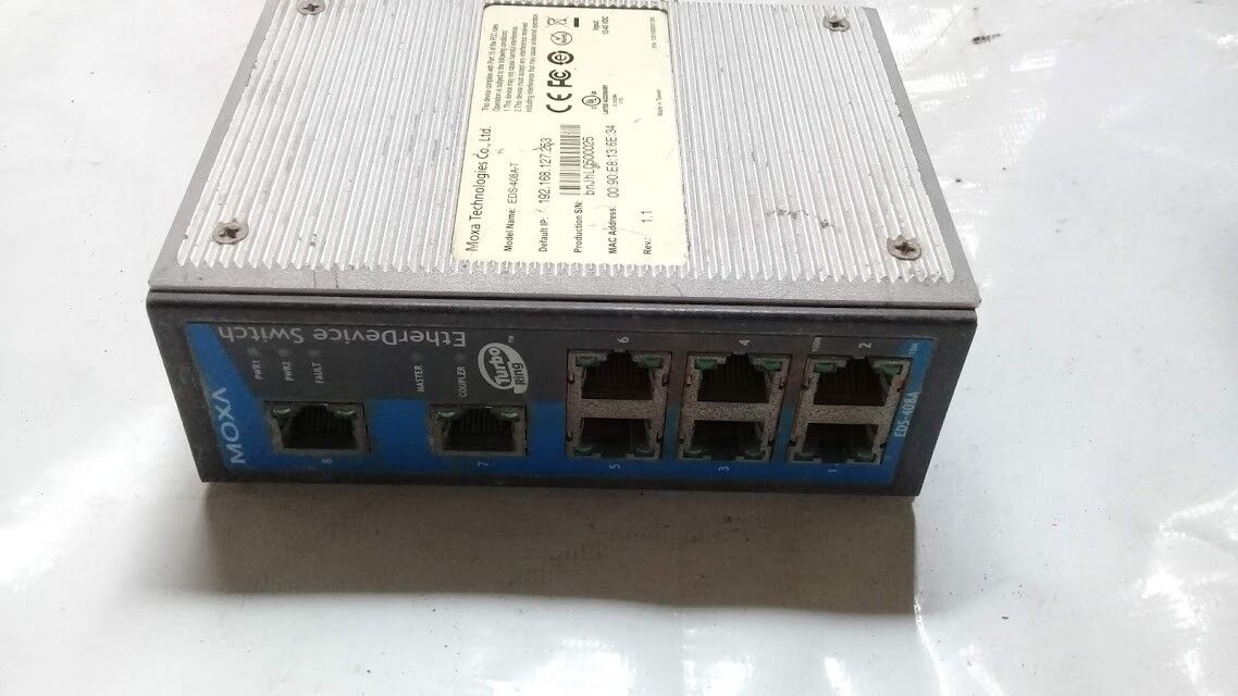 Moxa Technologies EDS-408A-T P/n 1201000001300 Rev 1.1 Ethernet Switch EDS408AT