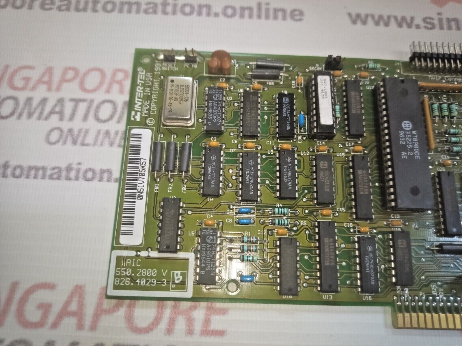 Inter-Tel AIC 550.2800V 826.4029-3 isa pc interface card - Image 2