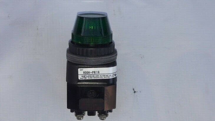 Allen-Bradley 800H-PR16 Series F Nema 4.4X Type 13 Pilot Light Green Lens 40171