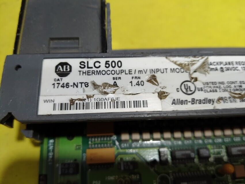 Allen Bradley SLC 500 1746-NT8 Ser. A FRN. 1.40 Thermocouple/ Mv input module - Image 3