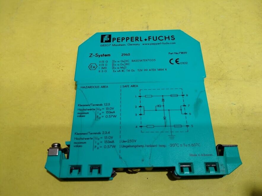Pepperl+Fuchs Z-System Z965 P/N 71859 Safe Snap Barrier Z-Series - Image 3