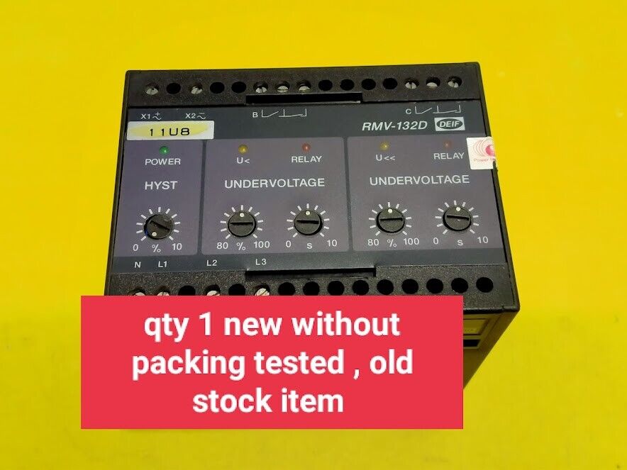 DEIF RMV-132D 100046817.110 Norm. Deenergized Relay 440V RMV132D New - Image 6
