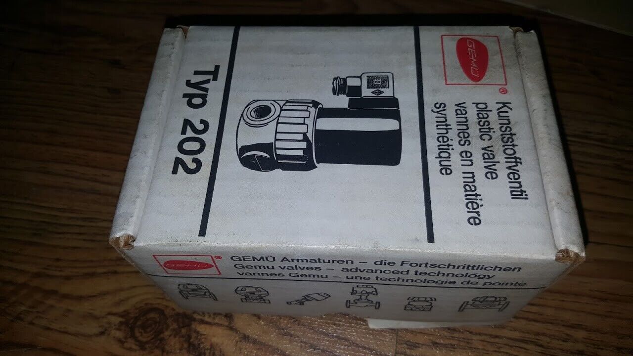 New GEMU Vavle TYP 202 kunststoffventil plastic vavle 220v 50hz