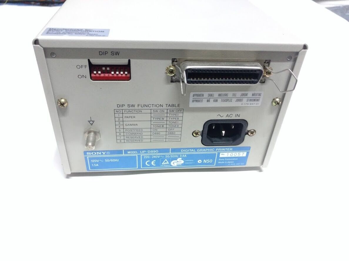 Sony UP-D890 Digital Video Graphic Printer Ultrasound / CCTV / Medical - Image 4