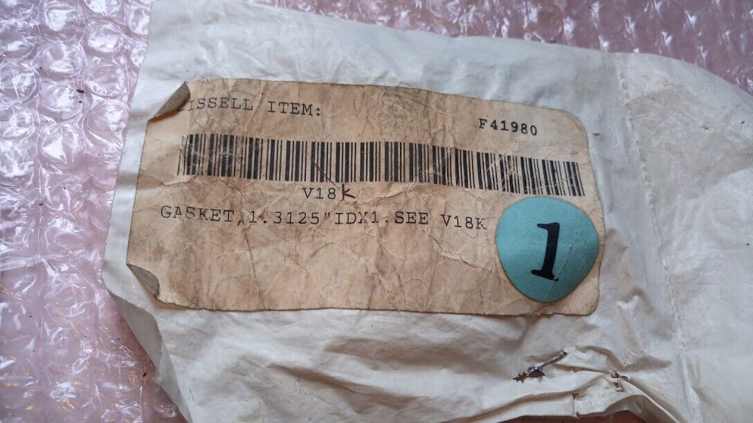 CISSELL 1.3125 IDX1.SEE V18K GASKET New