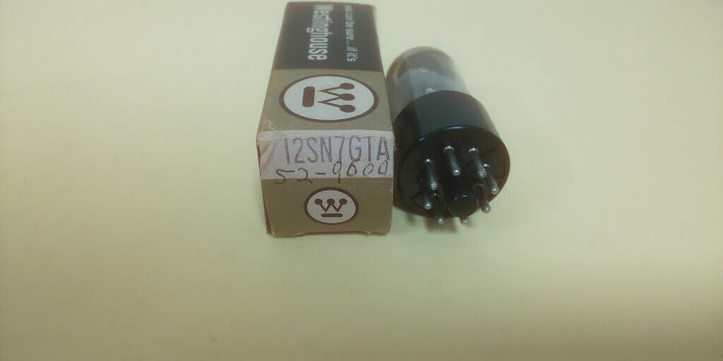 Westinghouse 12SN7GTA DUAL TRIODE AUDIO Amp Radio Vacumm Tube