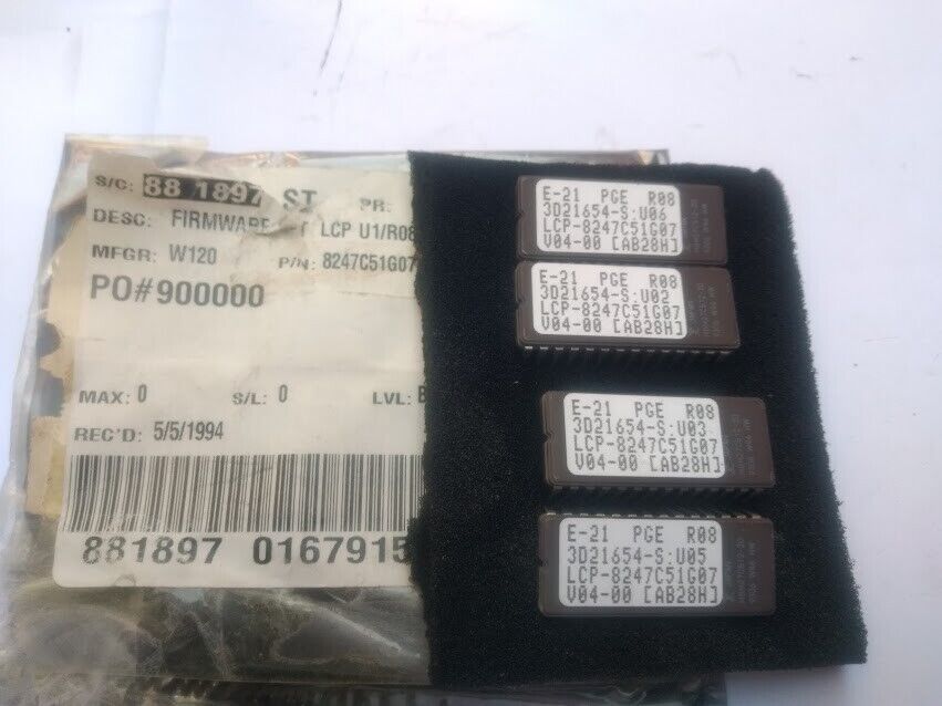 Westinghouse Eprom LCP U1/R08 P/N 8247C51G07 3D21654-S :U02 3D21654SU02 - Image 3