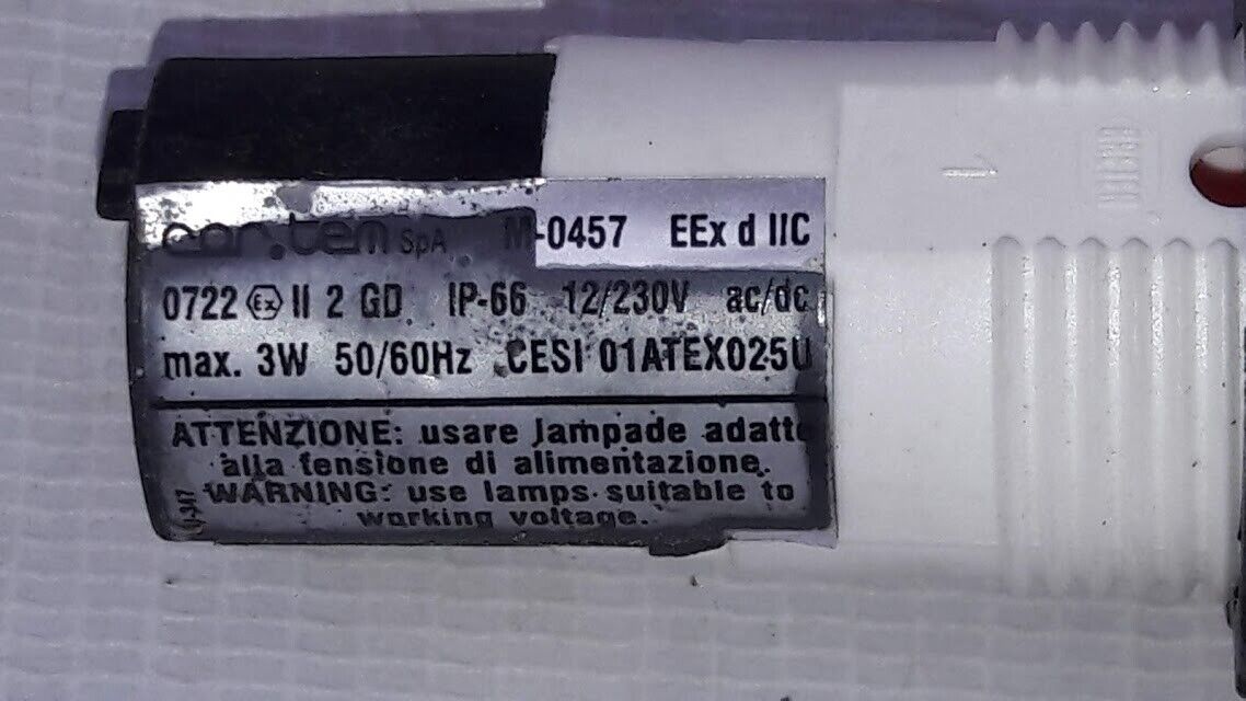 Car.ten M-0457 Eex d IIC Indicator Light LED 01ATEX025U - Image 2