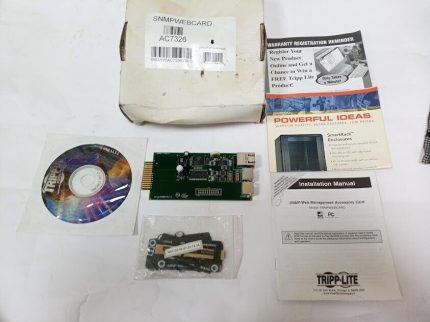 Tripp-Lite SNMPWEBCARD Ac7326 660911 Rev A Management Card TrippLite New