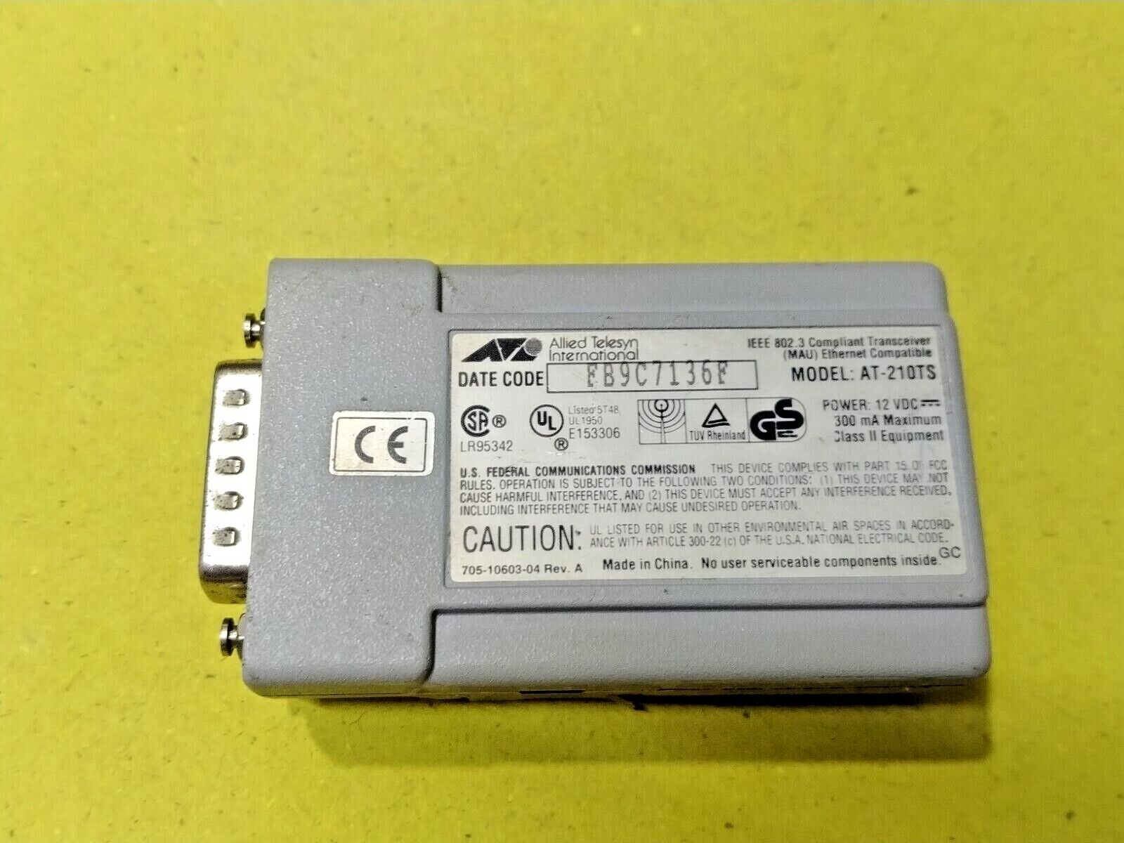 ALLIED TELESIS AT210-TS TWISTED PAIR TRANSCIEVER - Image 6