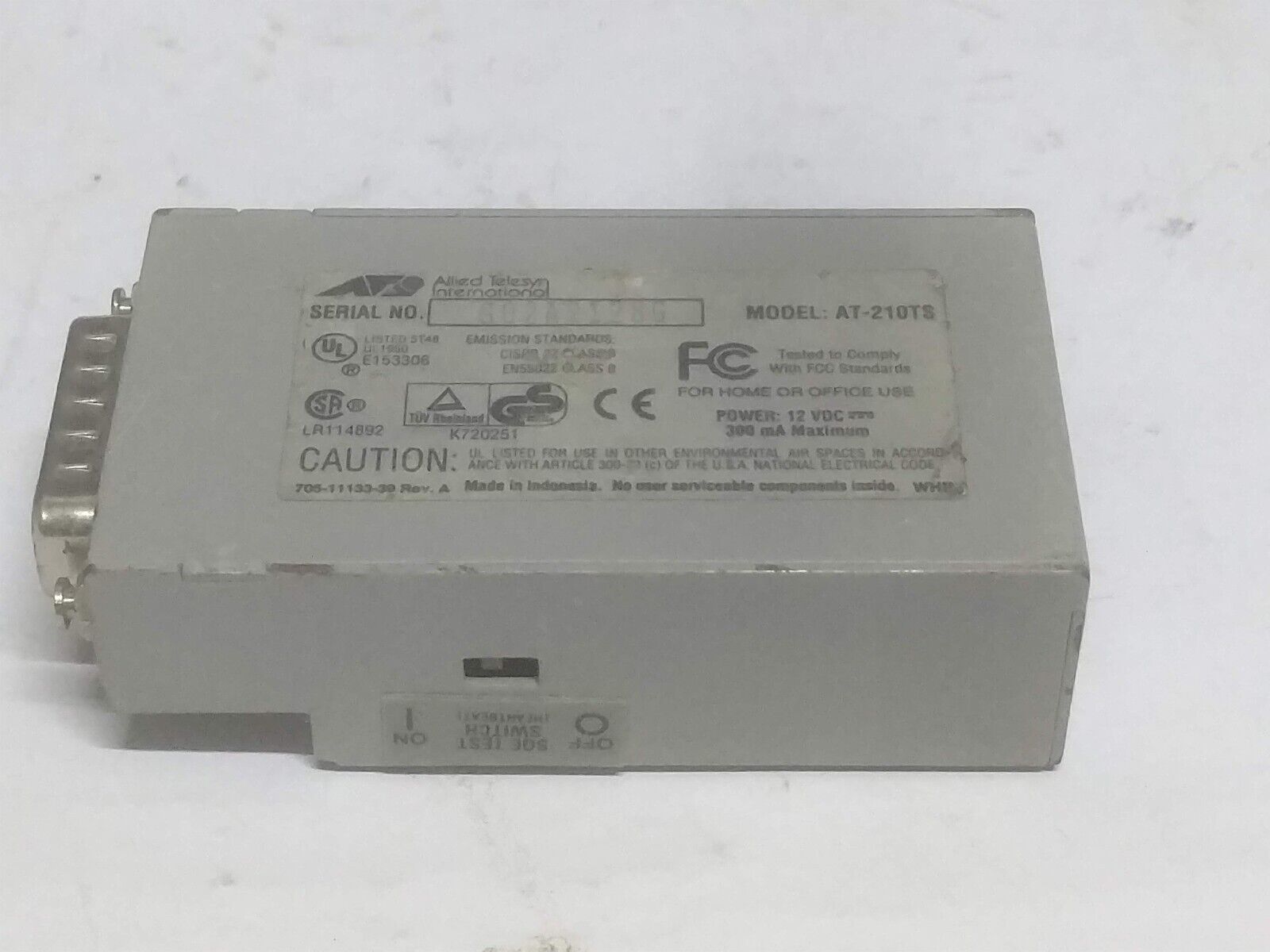 ALLIED TELESIS AT210-TS TWISTED PAIR TRANSCIEVER - Image 4